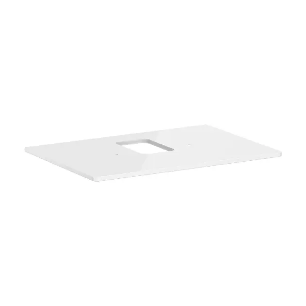 Levně Hansgrohe Xelu Q - Deska pod umyvadlo 78x55 cm, výřez uprostřed, lesklá bílá 54120050