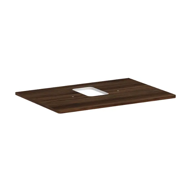 Levně Hansgrohe Xelu Q - Deska pod umyvadlo 78x55 cm, výřez uprostřed, tmavý ořech 54120630
