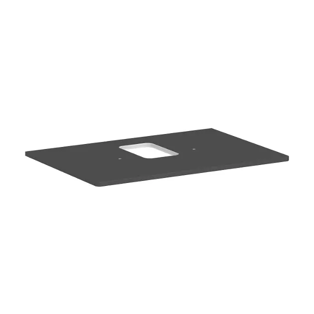 Levně Hansgrohe Xelu Q - Deska pod umyvadlo 78x55 cm, výřez uprostřed, matná šedá 54120910