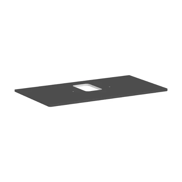 Levně Hansgrohe Xelu Q - Deska pod umyvadlo 98x55 cm, výřez uprostřed, matná šedá 54121910