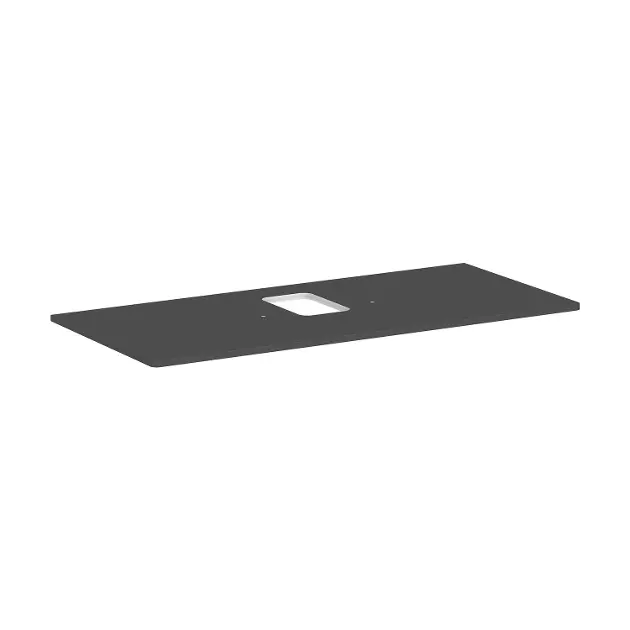Levně Hansgrohe Xelu Q - Deska pod umyvadlo 118x55 cm, výřez uprostřed, matná šedá 54122910