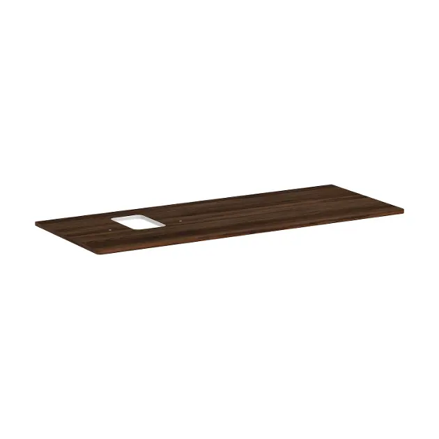 Levně Hansgrohe Xelu Q - Deska pod umyvadlo 136x55 cm, výřez vlevo, tmavý ořech 54123630