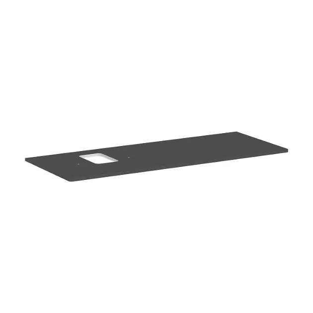 Levně Hansgrohe Xelu Q - Deska pod umyvadlo 136x55 cm, výřez vlevo, matná šedá 54123910