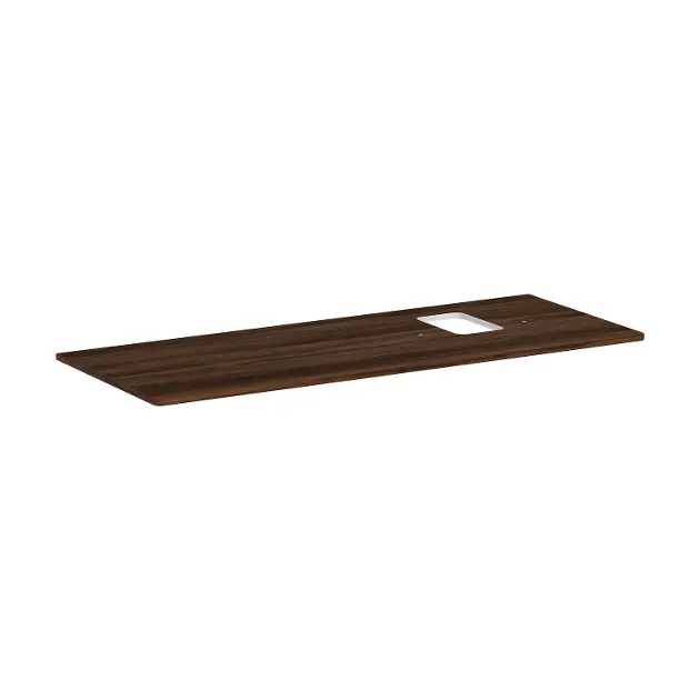 Levně Hansgrohe Xelu Q - Deska pod umyvadlo 136x55 cm, výřez vpravo, tmavý ořech 54124630