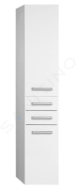 Aqualine Vega - Mobiletto pensile con cestino 400x1840x310 mm, bianco VG180