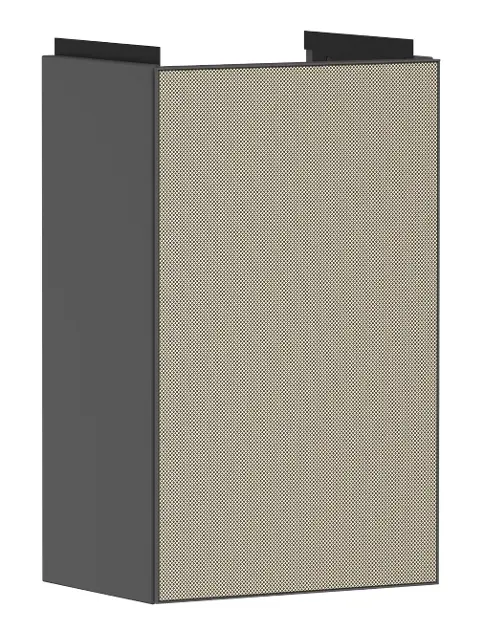 Hansgrohe Xevolos E - Mobile lavabo 58x34x25 cm, 1 anta, cerniere a sinistra, grigio opaco/bronzo 54168390