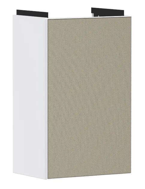 Hansgrohe Xevolos E - Mobile lavabo 58x34x25 cm, 1 anta, cerniere a destra, bianco opaco/bronzo 54169390