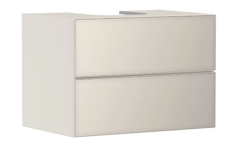 Hansgrohe Xevolos E - Mueble lavabo 78x56x55 cm, 2 cajones, beige mate/beige metalizado 54188790