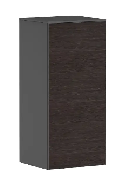 Hansgrohe Xevolos E - Mobiletto laterale 41x89x36 cm, 1 anta, cerniere a destra, grigio opaco/rovere scuro 54217730
