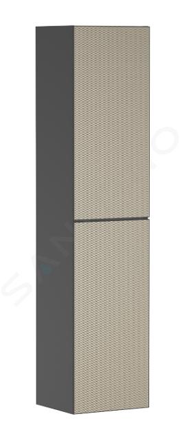 Hansgrohe Xevolos E - Vysoká skříňka 40x176x36 cm, 2 dvířka, panty vpravo, matná šedá/bronz 54223390