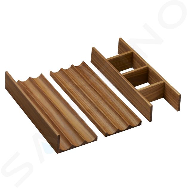 Hansgrohe IntraStoris - 3-teiliges Set Schubladen-Organizer, Nussbaum dunkel 54232630