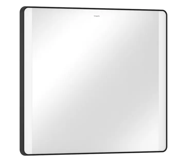 Hansgrohe Xarita Lite Q - Espejo con iluminación LED y calefacción, 70x80 cm, sensor IR, negro mate 54976670