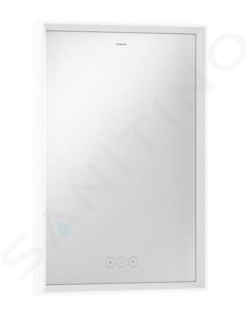 Hansgrohe Xarita E - Miroir avec éclairage LED et chauffage, 50x70 cm, capteur tactile, blanc mat 54989700