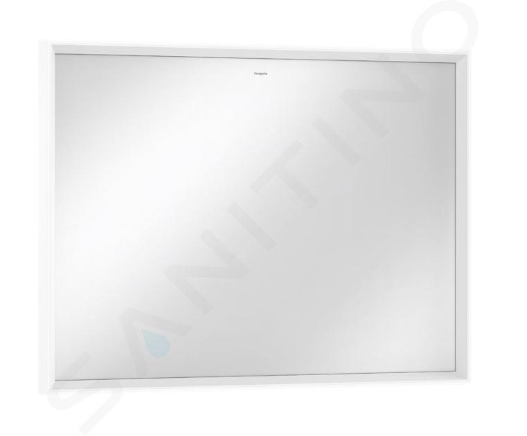 Hansgrohe Xarita E - Miroir avec éclairage LED et chauffage, 100x70 cm, capteur infrarouge, blanc mat 54995700