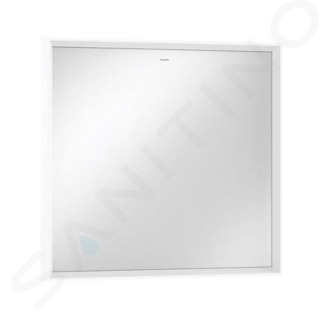 Hansgrohe Xarita E - Zrcadlo s LED osvětlením a vyhříváním, 80x70 cm, IR senzor, matná bílá 54996700