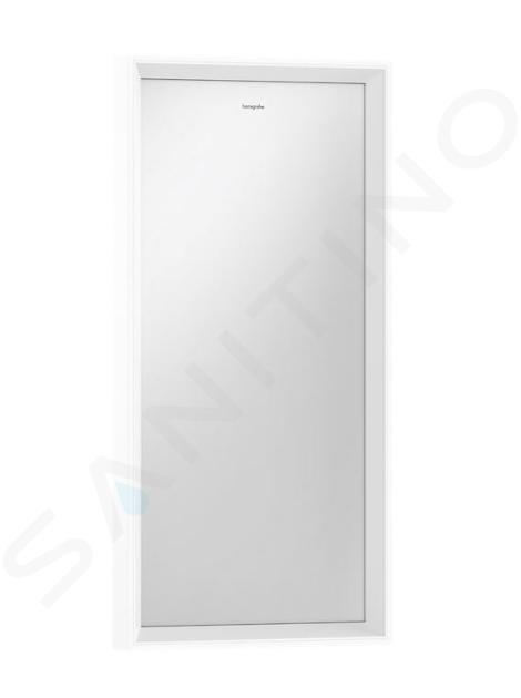 Hansgrohe Xarita E - Specchio con illuminazione LED e riscaldamento, 37x70 cm, sensore IR, bianco opaco 54999700