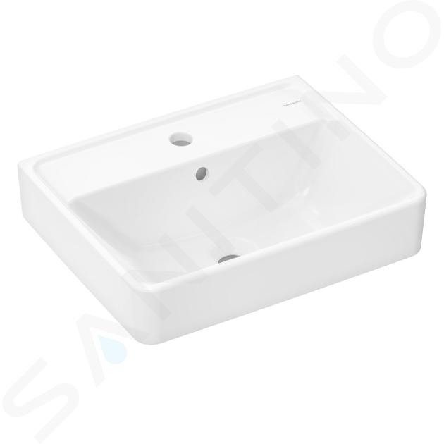 Hansgrohe Xanuia Q - Umývadielko 50x39 cm, s prepadom, otvor na batériu, biela 60131450
