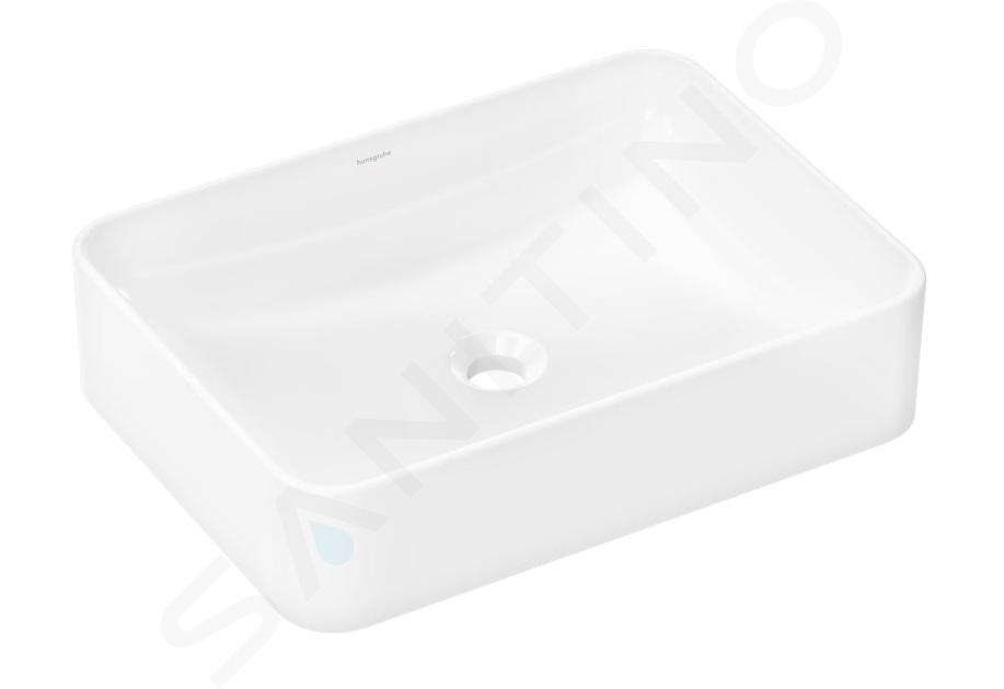 Hansgrohe Xuniva Q - Lavabo para encimera, 55x40 cm, sin rebosadero, blanco 60168450