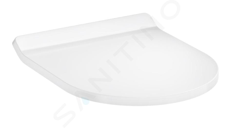 Hansgrohe EluPura S - Abattant WC, SoftClose, Slim, blanc 60200450