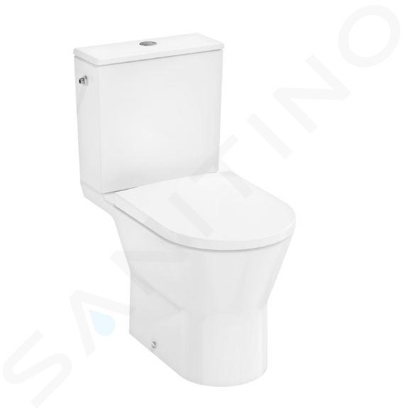 Hansgrohe EluPura Original S - Toaleta kompakt z deską sedesową, odpływem tylnym, AquaChannel Flush, Rimless, EcoSmart, napełnianie boczne, biała 60267450