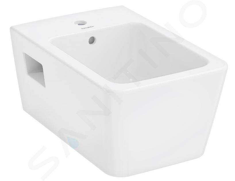 Hansgrohe EluPura Q Original - Závěsný bidet, otvor pro baterii, bílá 60284450