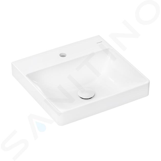 Hansgrohe Xelu Q - Umývátko 50x48 cm, bez přepadu, s otvorem pro baterii, SmartClean, bílá 61014450