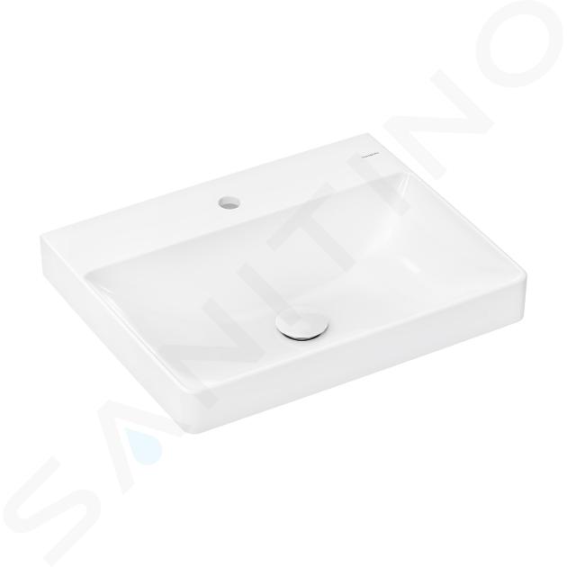 Hansgrohe Xelu Q - Umyvadlo 60x48 cm, bez přepadu, s otvorem pro baterii, SmartClean, bílá 61018450