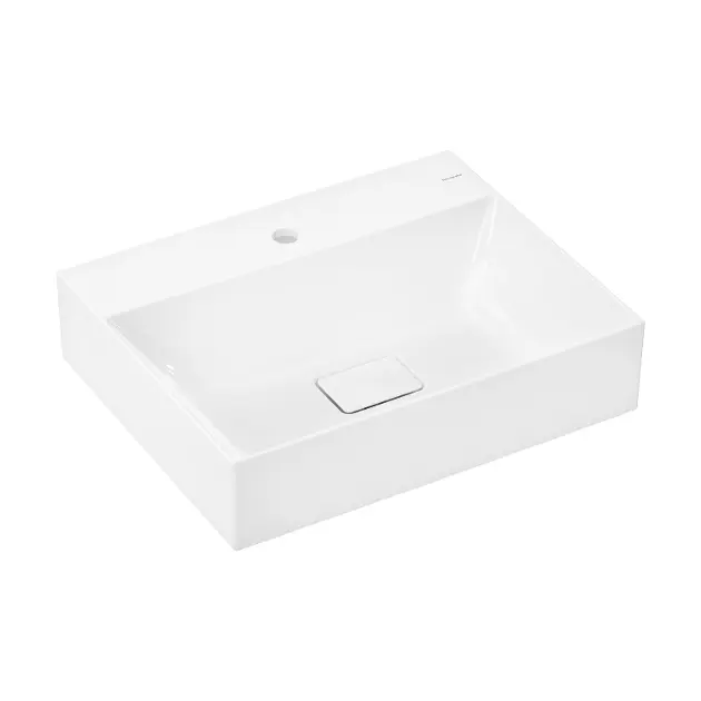 Hansgrohe Xevolos E - Lavabo, 60x48 cm, sin rebosadero, con agujero para grifo, SmartClean, blanco 61094450
