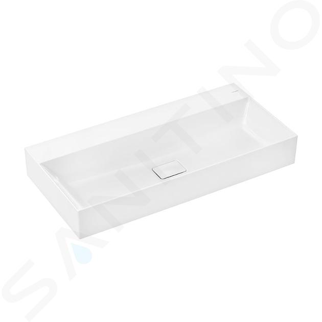 Hansgrohe Xevolos E - Umyvadlo 100x48 cm, bez přepadu, bez otvoru pro baterii, SmartClean, bílá 61101450