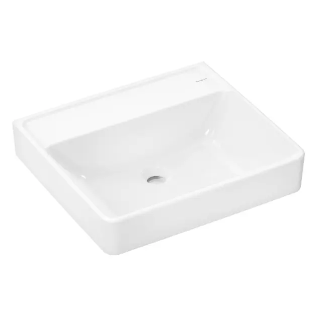 Hansgrohe Xanuia Q - Lavoar, 55x48 cm, fără preaplin, fără orificiu pentru baterie, SmartClean, alb 61148450