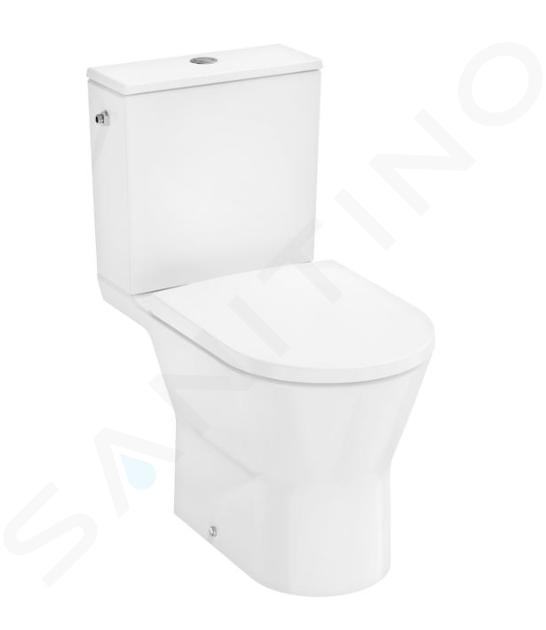 Hansgrohe EluPura Original S - WC kompakt z deską SoftClose, odpływem tylnym, AquaChannel Flush, SmartClean, EcoSmart, napełnianiem bocznym, biały 61166450