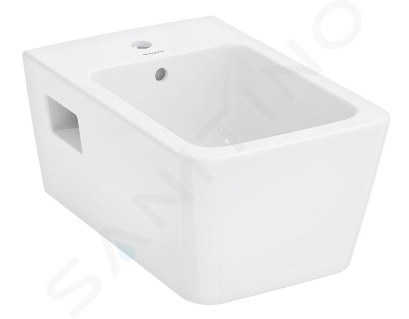 Hansgrohe EluPura Q Original - Závěsný bidet, otvor pro baterii, SmartClean, bílá 61172450