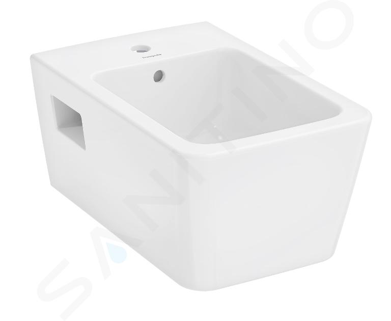 Hansgrohe EluPura Q Original - Bidet wiszący, otwór na baterię, HygieneEffect biały 62046450
