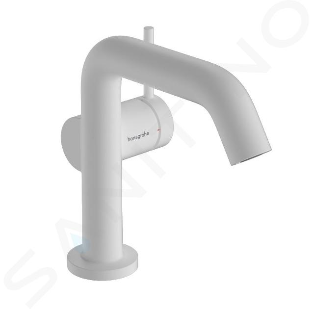 Hansgrohe Tecturis S - Miscelatore da lavabo, con sistema di scarico Push-Open, CoolStart, EcoSmart, bianco opaco 73322700