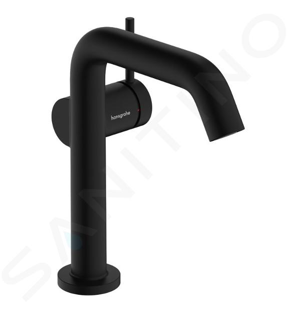 Hansgrohe Tecturis S - Waschtischarmatur mit Push-Open-Ablaufgarnitur, CoolStart, EcoSmart, schwarz matt 73342670