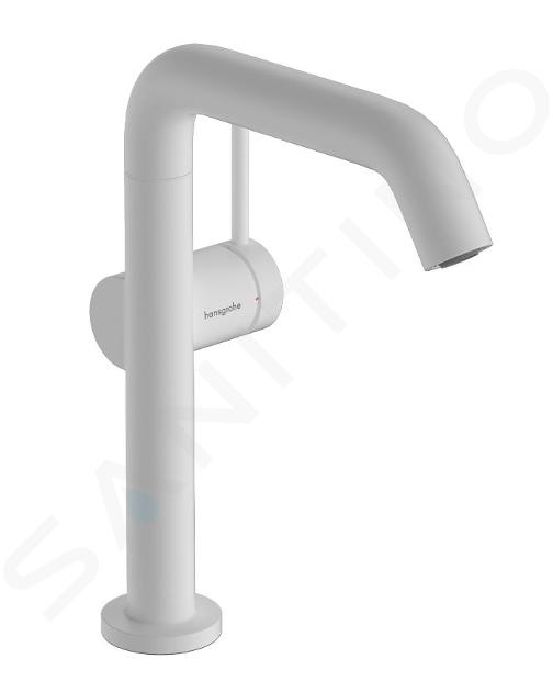 Hansgrohe Tecturis S - Grifo de lavabo, con desagüe Push-Open, CoolStart, EcoSmart, blanco mate 73364700