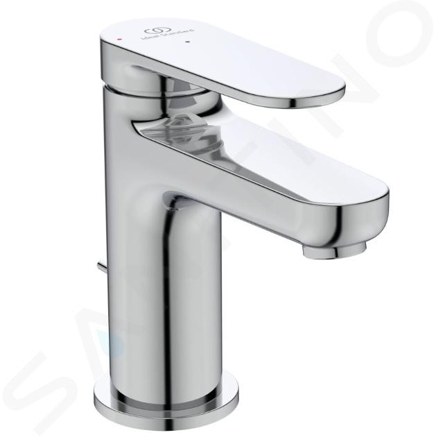 Ideal Standard Cerafine Nuovo - Miscelatore da lavabo, con sistema di scarico, BlueStart, cromo BD767AA