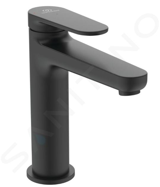 Ideal Standard Cerafine Nuovo - Grifo de lavabo ClickClack con caño, BlueStart, negro seda BD772XG