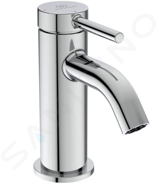 Ideal Standard Ceraline Nuovo - Grifo de lavabo con caño ClickClack, BlueStart, cromo BD958AA