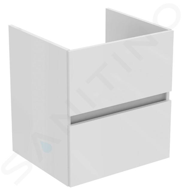 Ideal Standard Eurovit - Mobile sottolavabo, 55x50x44 cm, 2 cassetti, bianco lucido R0256WG