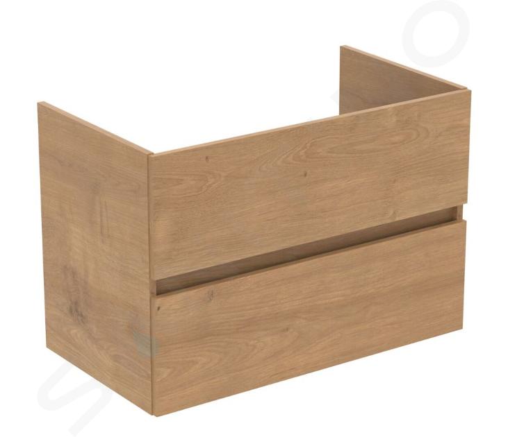 Ideal Standard Eurovit - Dulap pentru lavoar, 55x80x44 cm, 2 sertare, stejar R0263Y8