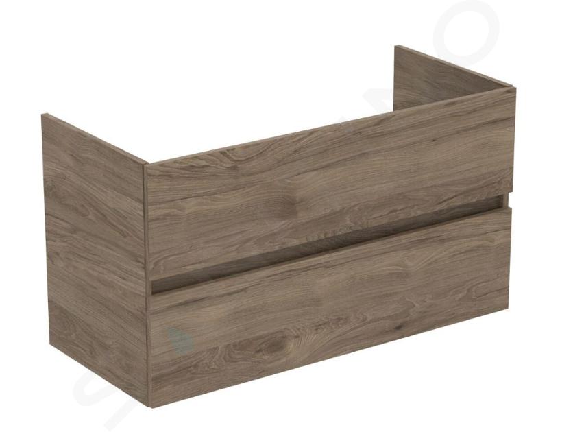 Ideal Standard Eurovit+ - Umývadlová skrinka, 55x100x44 cm, 2 zásuvky, orech R0265Y9