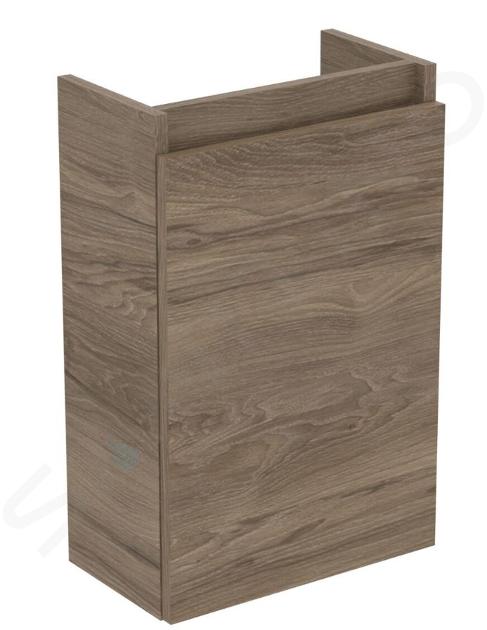 Ideal Standard Eurovit - Mueble de lavabo, 55x35x20 cm, 1 puerta, bisagras I/D, nogal R0271Y9