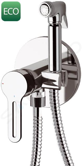 Sapho Robinetterie - Robinet encastré avec douchette de bidet, chrome 1103-07