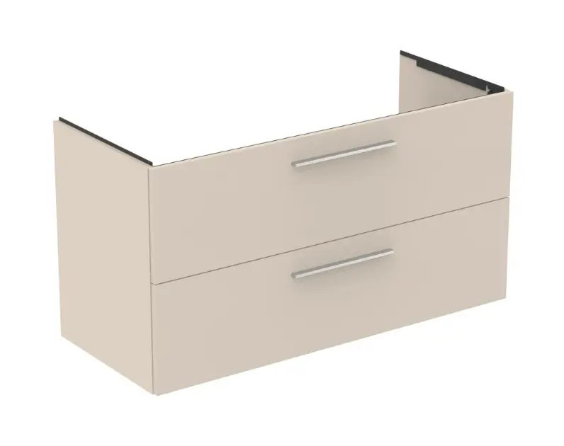 Levně Ideal Standard i.Life B - Umyvadlová skříňka, 120x63x51 cm, 2 zásuvky, matná písková T5514NF