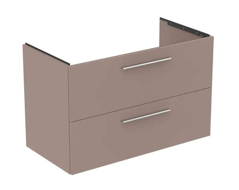 Levně Ideal Standard i.Life B - Umyvadlová skříňka, 100x63x51 cm, 2 zásuvky, levá, matná béžová T5584NH