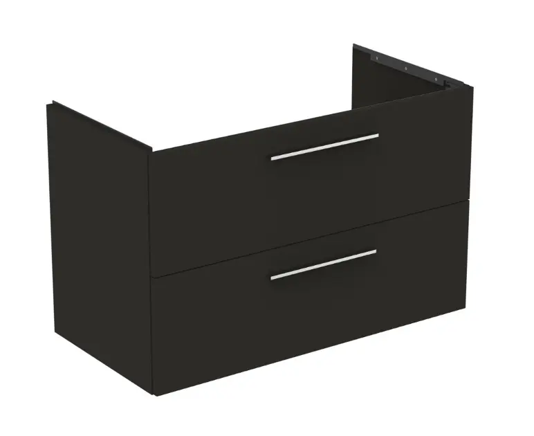 Levně Ideal Standard i.Life B - Umyvadlová skříňka, 100x63x51 cm, 2 zásuvky, levá, matná uhlově šedá T5584NV