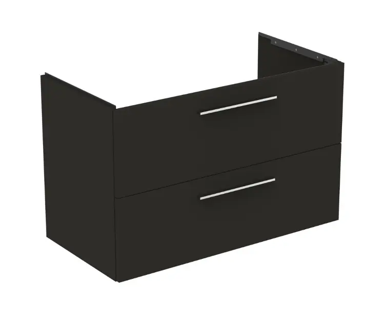Levně Ideal Standard i.Life B - Umyvadlová skříňka, 100x63x51 cm, 2 zásuvky, pravá, matná uhlově šedá T5585NV