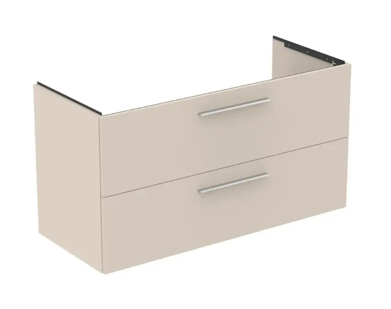 Levně Ideal Standard i.Life B - Umyvadlová skříňka, 120x63x51 cm, 2 zásuvky, levá, matná písková T5586NF