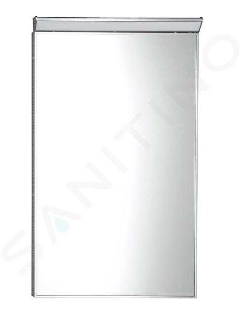 Sapho Bora - Zrkadlo v ráme 400 mmx600 mm s LED osvetlením, chróm AL746